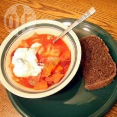 Russian Cabbage Borscht