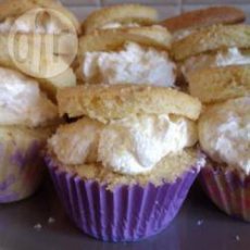 Zesty lemon and white chocolate chip cupcakes