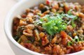 Lentil and spinach curry