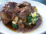 Smothered Oxtails over Spinach and Sweet ...