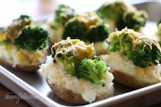 Broccoli and Cheese Twice Baked Potatoes