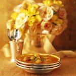 Roasted Tomato Soup with Tiny Meatballs ...