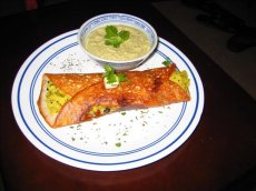 Masala Dosa with Coconut Chutney (South Indian Savory Crepes with filling)