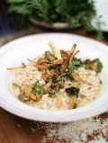 Grilled mushroom risotto