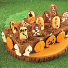 Ghosts And Goblins In The Graveyard Cake Recipe