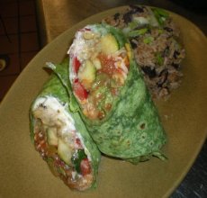 Shrimp-Potato Burrito With Sundried Tomato Salsa