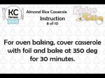 Almond Rice Casserole - Kitchen Cat