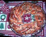 Cranberry-Almond Holiday Wreath Bread