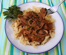 Beef Stroganoff With Cremini & Porcini Mushrooms