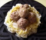 Asian Pork Balls With Napa Cabbage