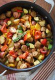 Summer Vegetables with Sausage and Potatoes