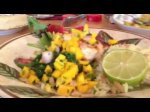 Blackened Salmon with Mango Salsa by Chef Uldis