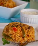 Spicy Tomato Mushroom Rice with Fresh Mint