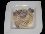 Spaghetti Mushroom with Cream Sauce