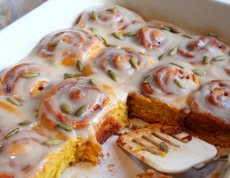 Pumpkin Cinnamon Rolls – The Least Scary Halloween Treat, Ever!