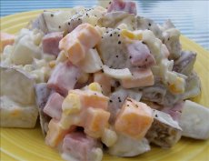 Potato, Ham and Cheese Salad