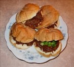 Half-Time Shredded Beef Sandwiches