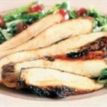 Balsamic Chicken On Minted Spinach, ...