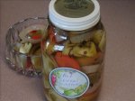 Spicy Pickled Green Tomato, Red Onion, ...