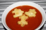 Tomato Fennel Soup With Garlic Croutons
