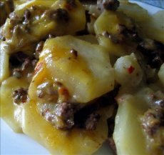 Kittencal's Scalloped Potato and Ground Beef Casserole