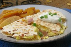 Nif's Egg, Ham and Cheese Breakfast Quesadillas