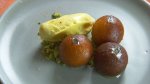 Gulab jamun with saffron yoghurt ...