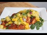 Chili Salmon w/ Pineapple Mango Salsa Recipe..So yum!