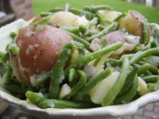 Herbed Red Potatoes and Baby Green Beans