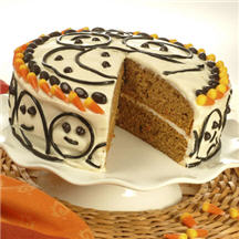 Pumpkin Spice Ghost Cake