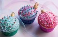 Christmas ornament cupcakes with marzipan ...