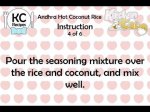 Andhra Hot Coconut Rice - Kitchen Cat