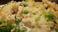 Sea Scallop and Cod Pie Topped With Mashed Potatoes