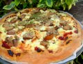 Mushroom-And-Goat Cheese Bechamel Pizza