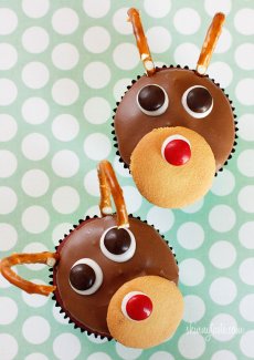 Rudolph the Red Velvet Cupcake