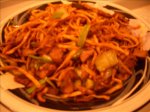 Shanghai Fried Noodles With Pork or Chicken