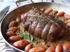 Roast Tenderloin of Beef with Porcini-Shallot-Tarragon Pan Sauce – It’s the Heat and the Humidity!