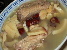 Conch, Conpoy and Pork Ribs Soup