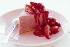 Frozen rhubarb and ginger torte