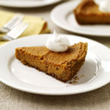 Pumpkin Pie with Graham Cracker Crust 
from Weightwatchers.com