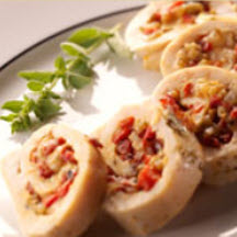 Chicken Roulades with Provolone and Peppers