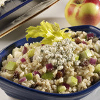 Brown Rice Salad with Apples, Raisins and Blue Cheese