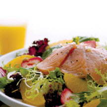 Salmon and Orange Salad with Orange Shallot Vinaigrette