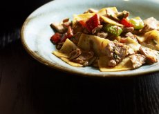 Neil Perry: Cat's ear noodles with peppers and chilli sauce