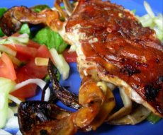 Grilled Soft Shell Crabs With Jicama Salad