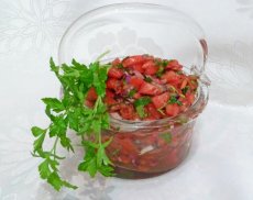 Acili Ezme (Turkish-Style Tomato Dip/Condiment)