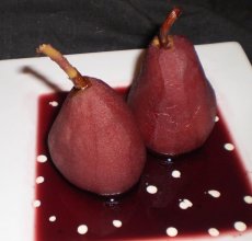 Shakespeare's Baked Warden Pears in Red Wine