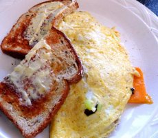 Turkey Sausage and Cheese Omelet