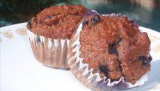 Blueberry-Walnut Wheat Germ Muffins