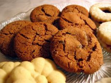 Swedish Ginger Cookies With Crystallized Ginger